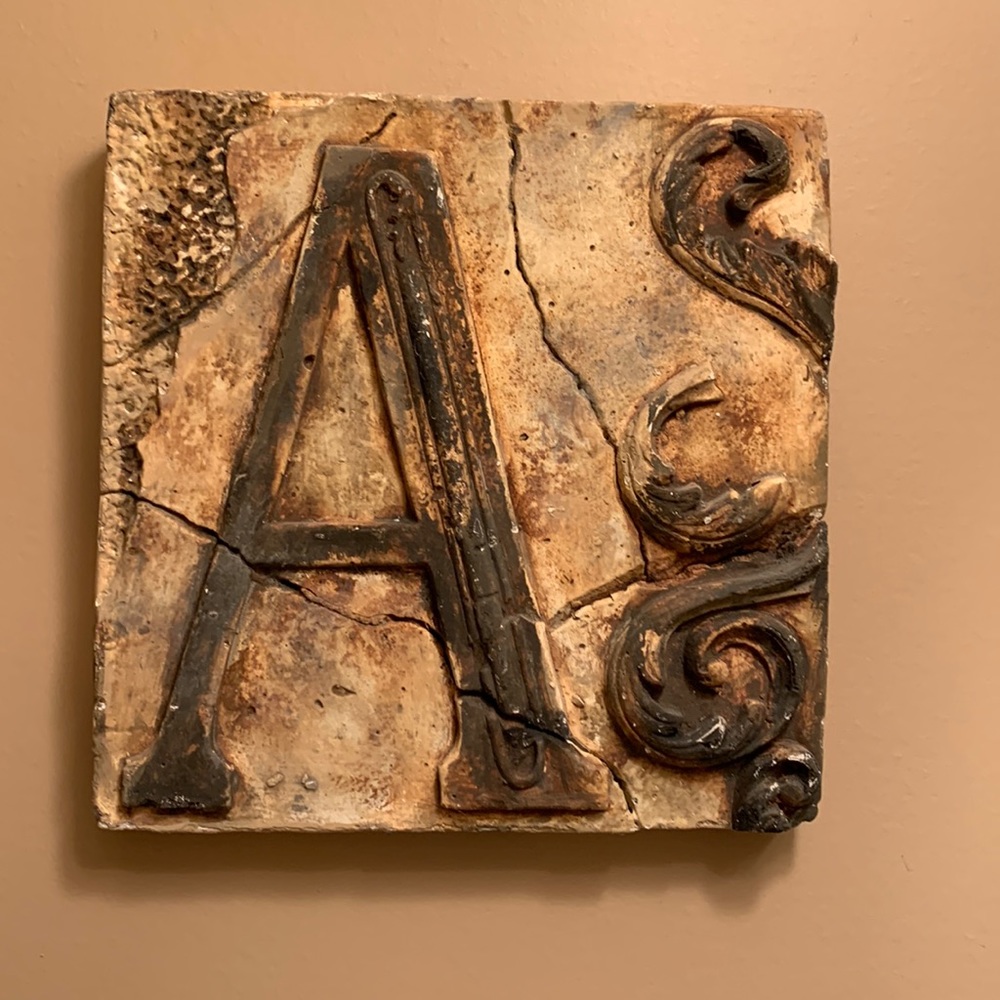 “I Got An A” Plaster wall plaque